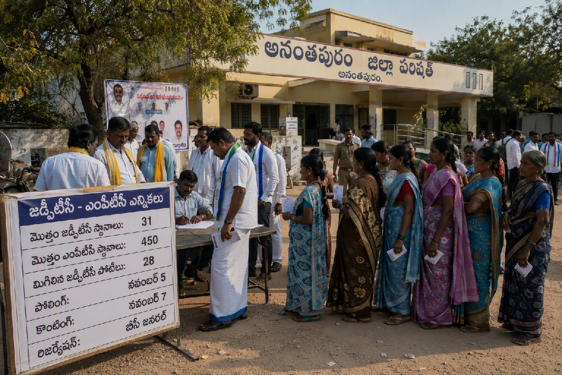 అనంతపురం జడ్పీ పీఠం ఎవరికో? 31 జడ్పీటీసీ స్థానాల్లో 3 ఏకగ్రీవం
