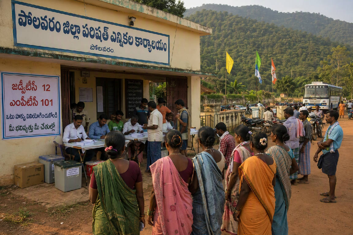 పోలవరం జిల్లా పరిషత్ తొలి చైర్పర్సన్ పీఠంపై కూటమి, వైసీపీ పోటీ